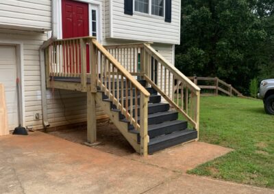 Entry Stairs Rebuild After Exterior Renovations Handyman Service
