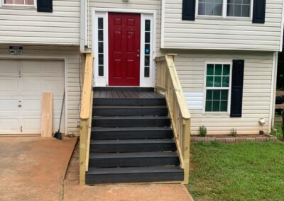 Entry Stairs Rebuild After Exterior Renovations Handyman Service