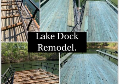 Lake Dock Remodel Exterior Renovations Handyman Service